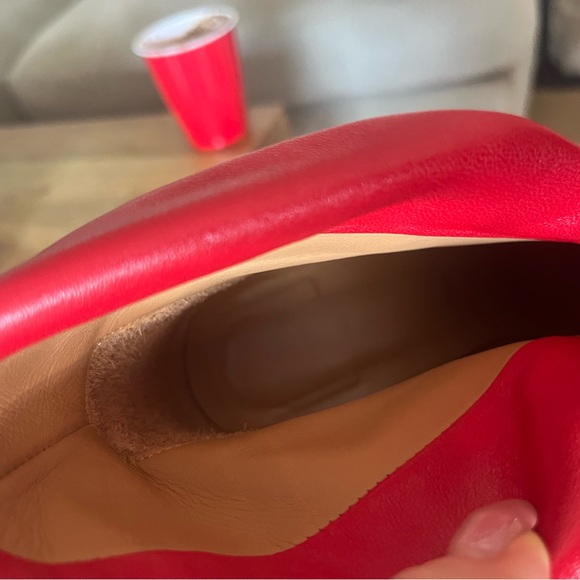 Red Leather Women's Ankle Boots - Picture 11 of 12